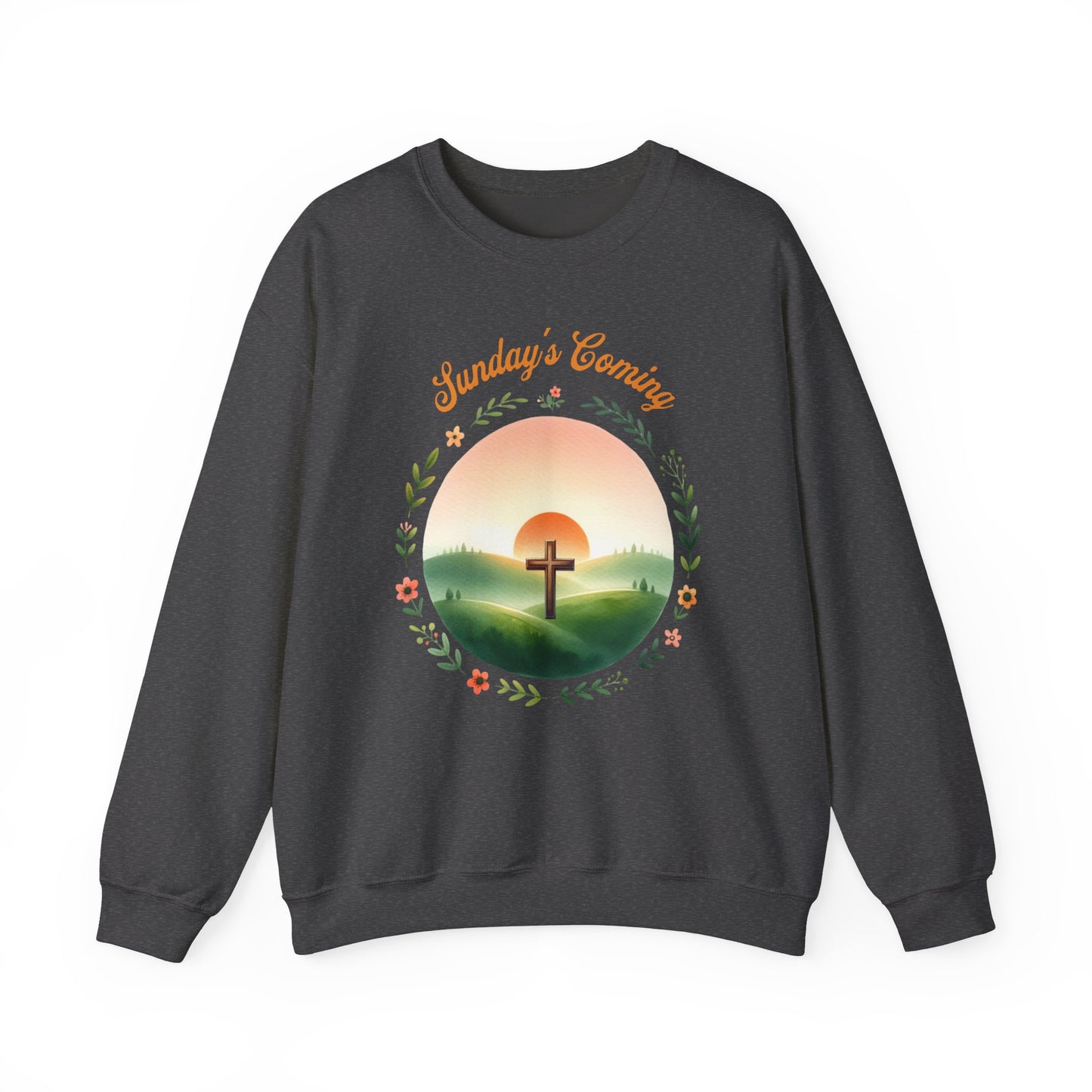 Easter Sweatshirt, Resurrection Sweatshirt,Cross Sweatshirt, Faith-Based Apparel, Christian Gift, Cozy Religion Sweatshirt, Perfect for Church, Christian shirt