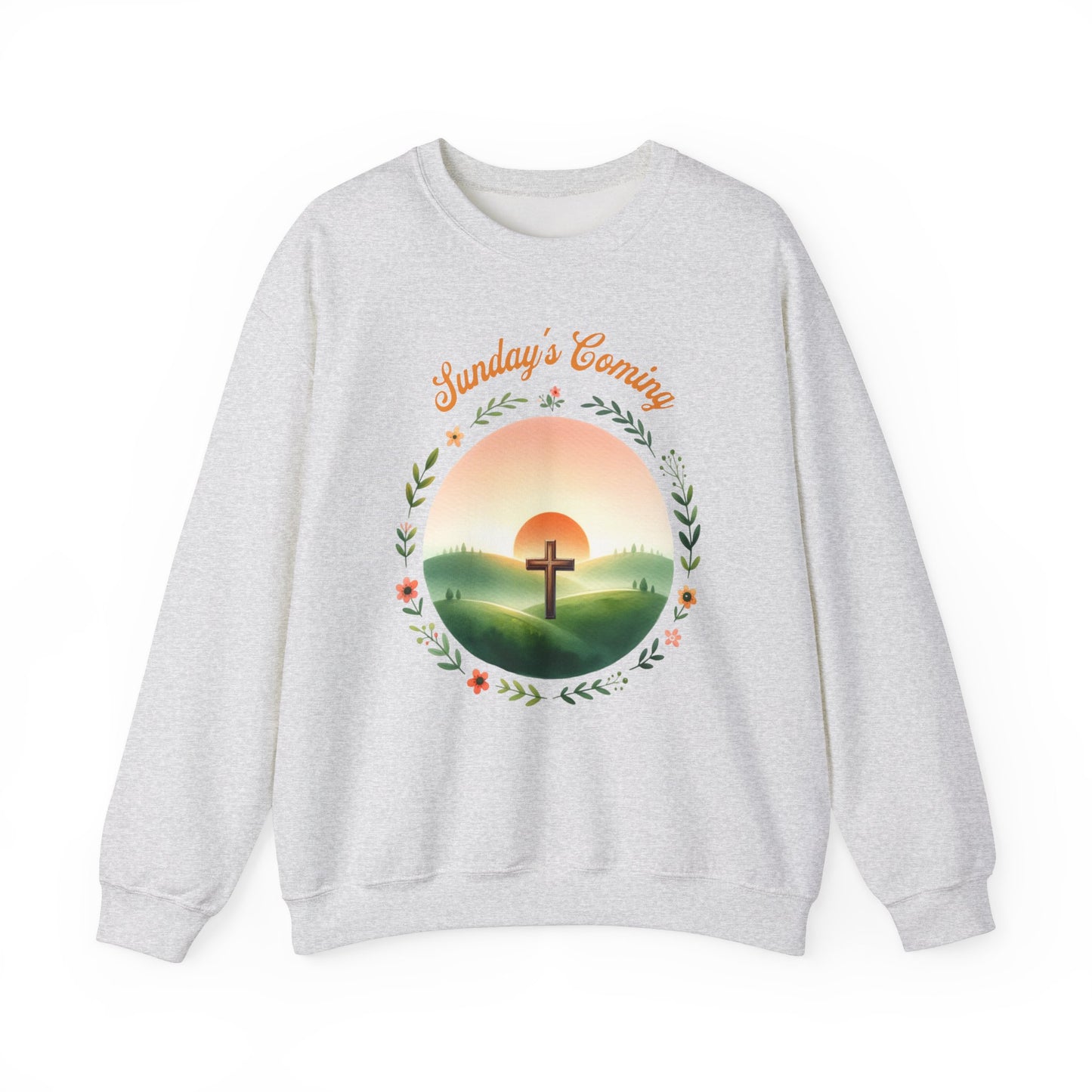 Easter Sweatshirt, Resurrection Sweatshirt,Cross Sweatshirt, Faith-Based Apparel, Christian Gift, Cozy Religion Sweatshirt, Perfect for Church, Christian shirt