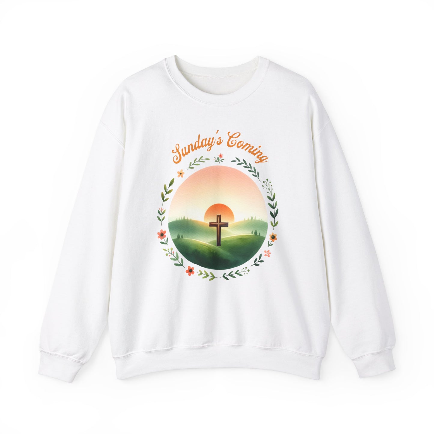 Easter Sweatshirt, Resurrection Sweatshirt,Cross Sweatshirt, Faith-Based Apparel, Christian Gift, Cozy Religion Sweatshirt, Perfect for Church, Christian shirt
