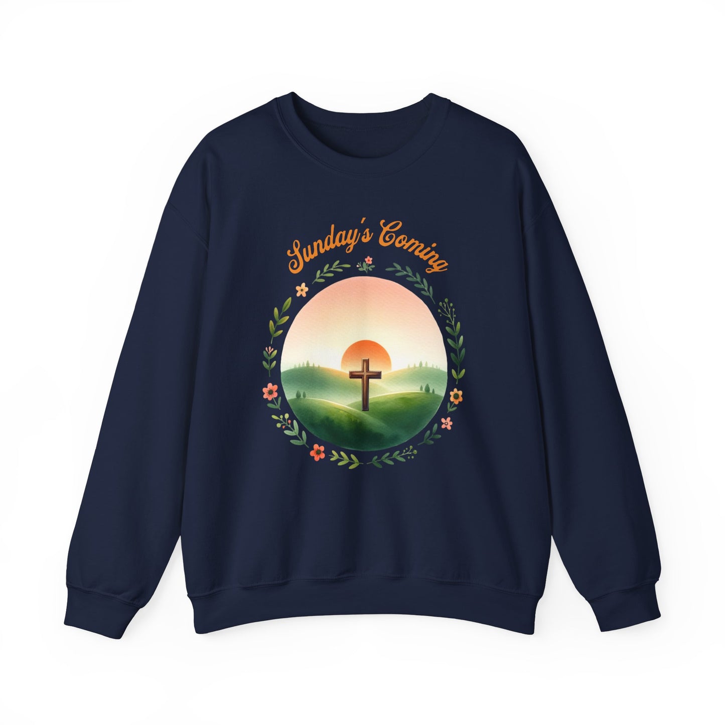Easter Sweatshirt, Resurrection Sweatshirt,Cross Sweatshirt, Faith-Based Apparel, Christian Gift, Cozy Religion Sweatshirt, Perfect for Church, Christian shirt