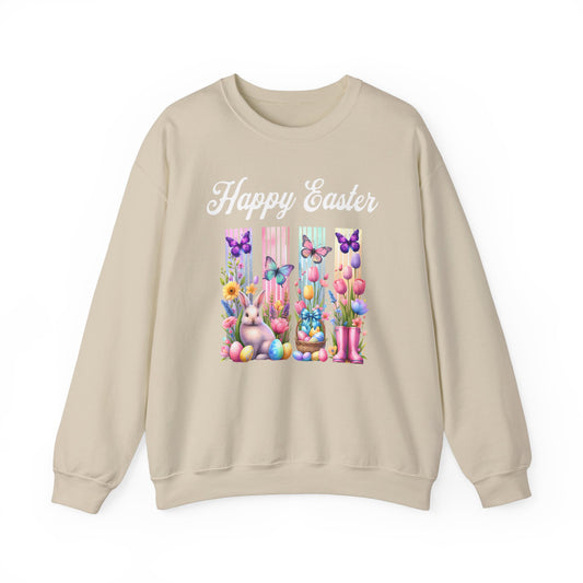 Easter Sweatshirt, Spring Sweatshirt, Bunny Sweatshirt, Spring sweater, Gifts for Her, Easter Celebrations, Spring Fashion, Matching family shirt