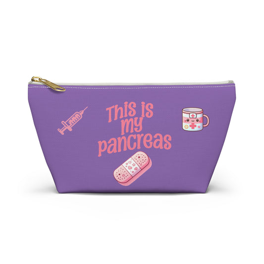Diabetes, type 1 diabetes, Insulin Case Organizer, Medical Supply Bag, Cute Diabetes Accessories, T-bottom Accessory Pouch, Diabetic Travel Case