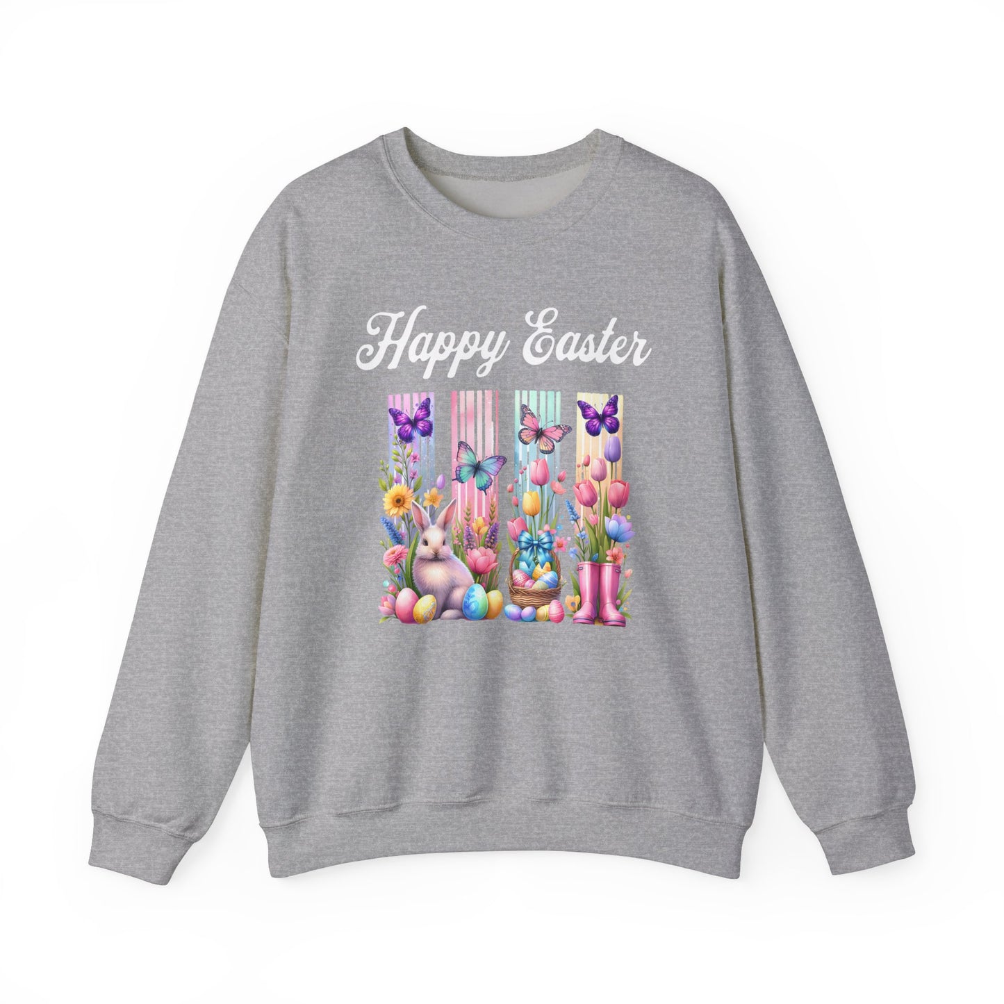 Easter Sweatshirt, Spring Sweatshirt, Bunny Sweatshirt, Spring sweater, Gifts for Her, Easter Celebrations, Spring Fashion, Matching family shirt