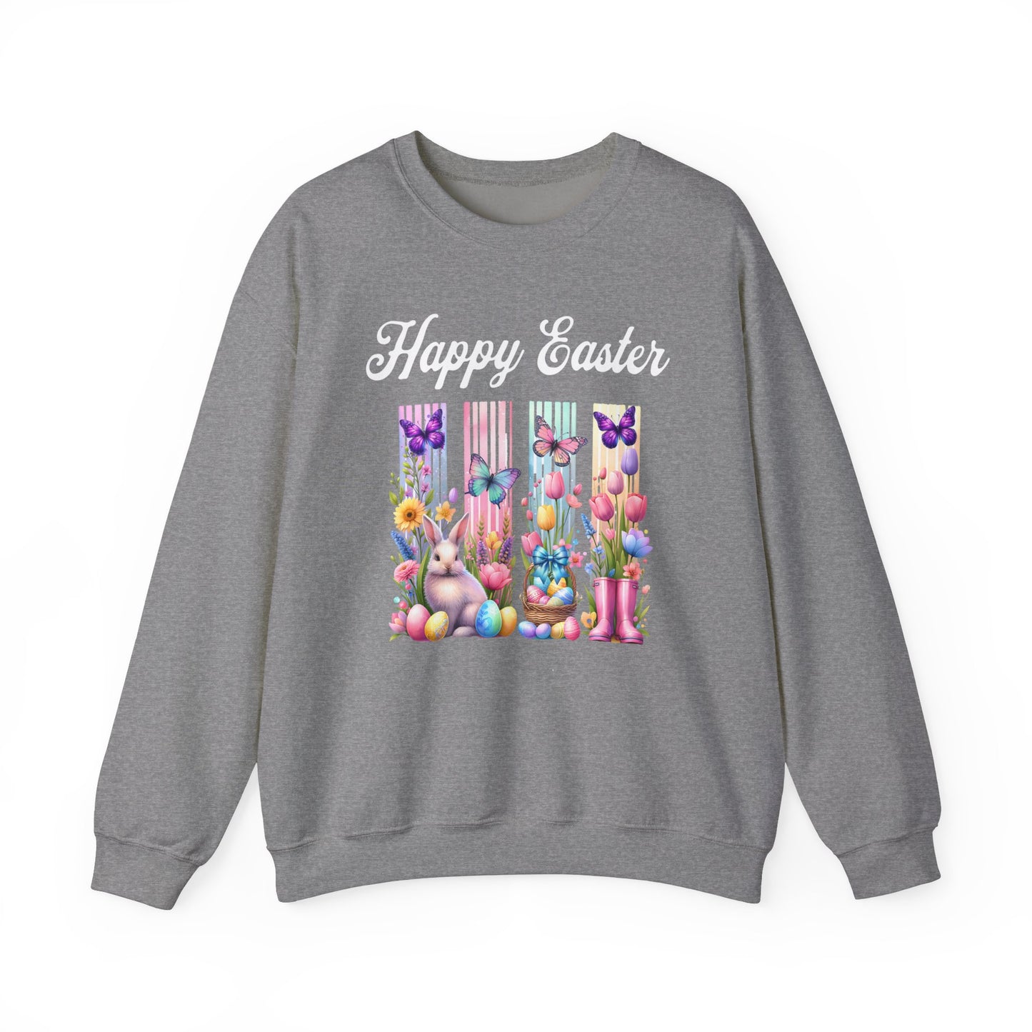 Easter Sweatshirt, Spring Sweatshirt, Bunny Sweatshirt, Spring sweater, Gifts for Her, Easter Celebrations, Spring Fashion, Matching family shirt